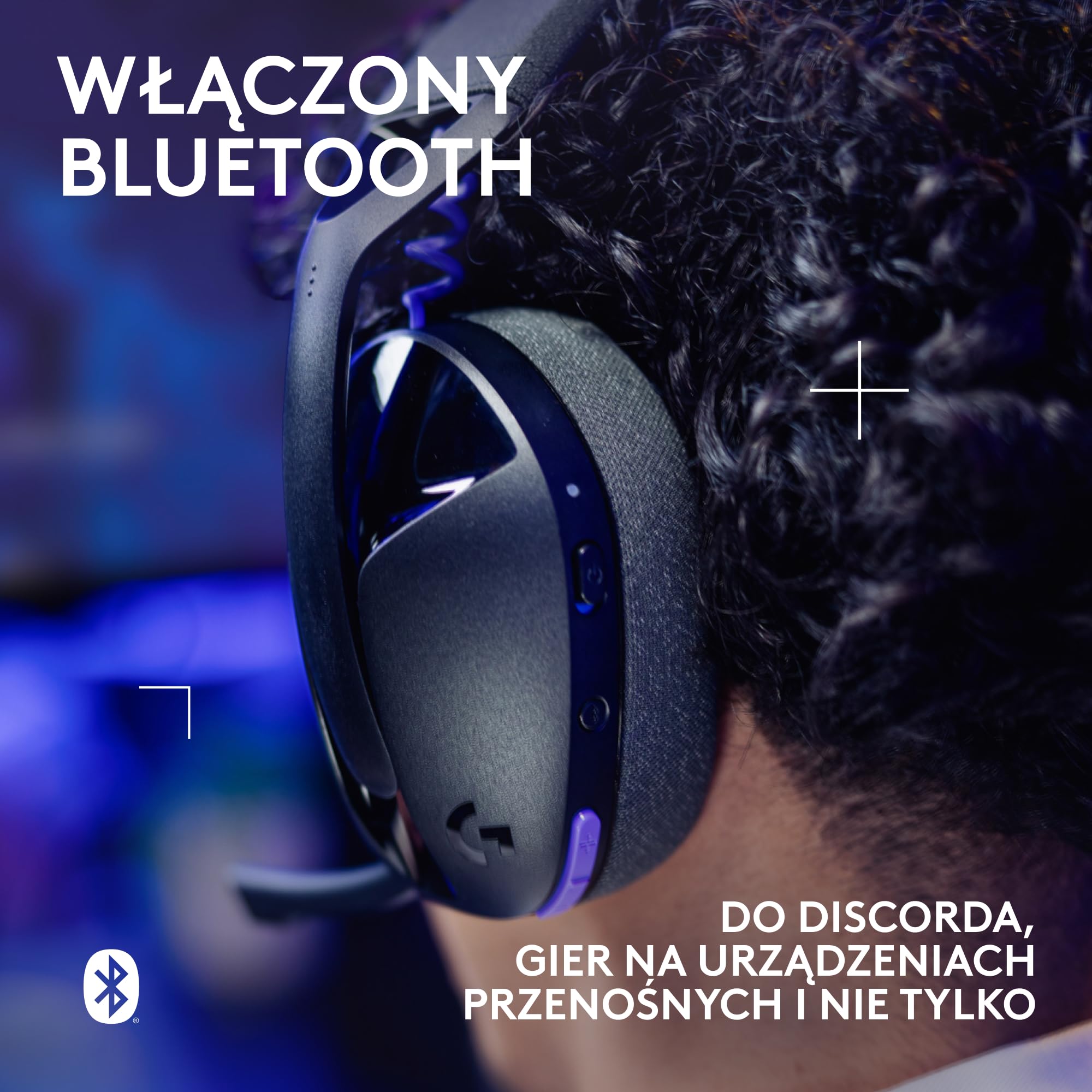 Logitech G G321 LIGHTSPEED,bezprzewodowy zestaw słuchawkowy do gier | Bluetooth,komfort,dopasowanie,mikrofon na wysięgniku 16 kHz,PC,PS4,PS5,Nintendo Switch,telefon komórkowy–czarny