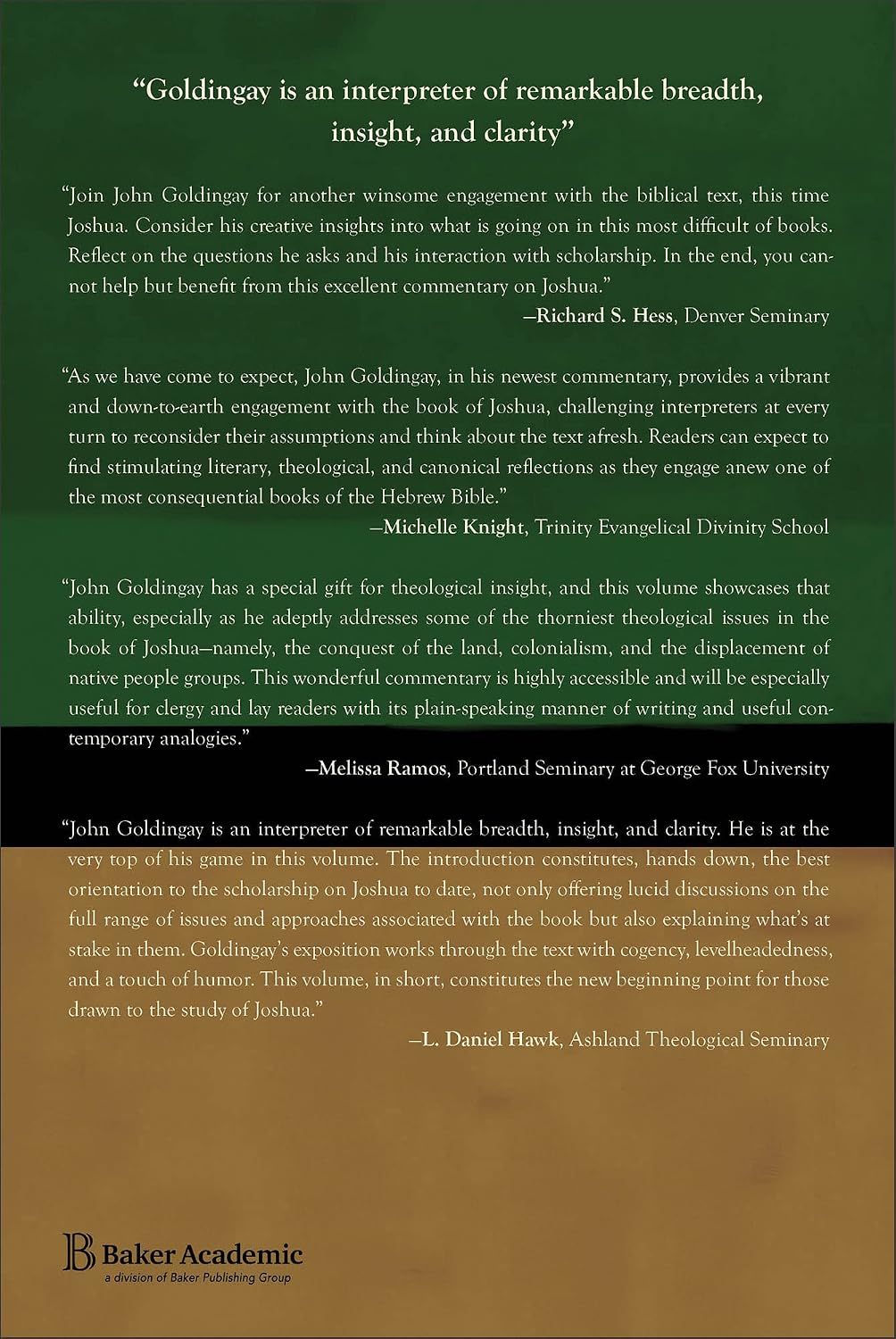 Joshua: An Exegetical & Theological Bible Commentary - BCOT (Baker Commentary on the Old Testament)