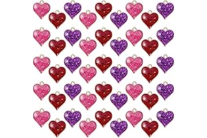 45-Piece Valentine's Day Charm Bonanza for Heartfelt Jewelry Creations