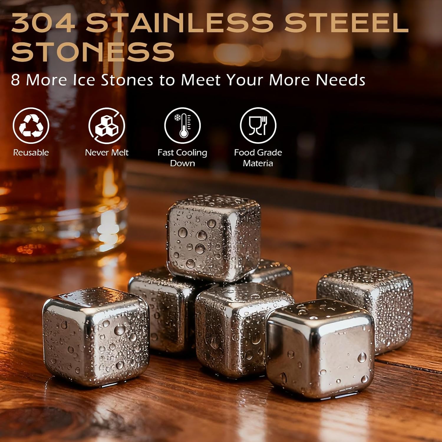 Charred Wooden Drinking Glass - Handcrafted Whiskey Gifts Set for Men, Premium Whiskey Glasses, Unbreakable Whiskey Insulated Gifts Glass for Dad, Husband, Boyfriend, Friends, Bourbon Enthusiasts - Image 4