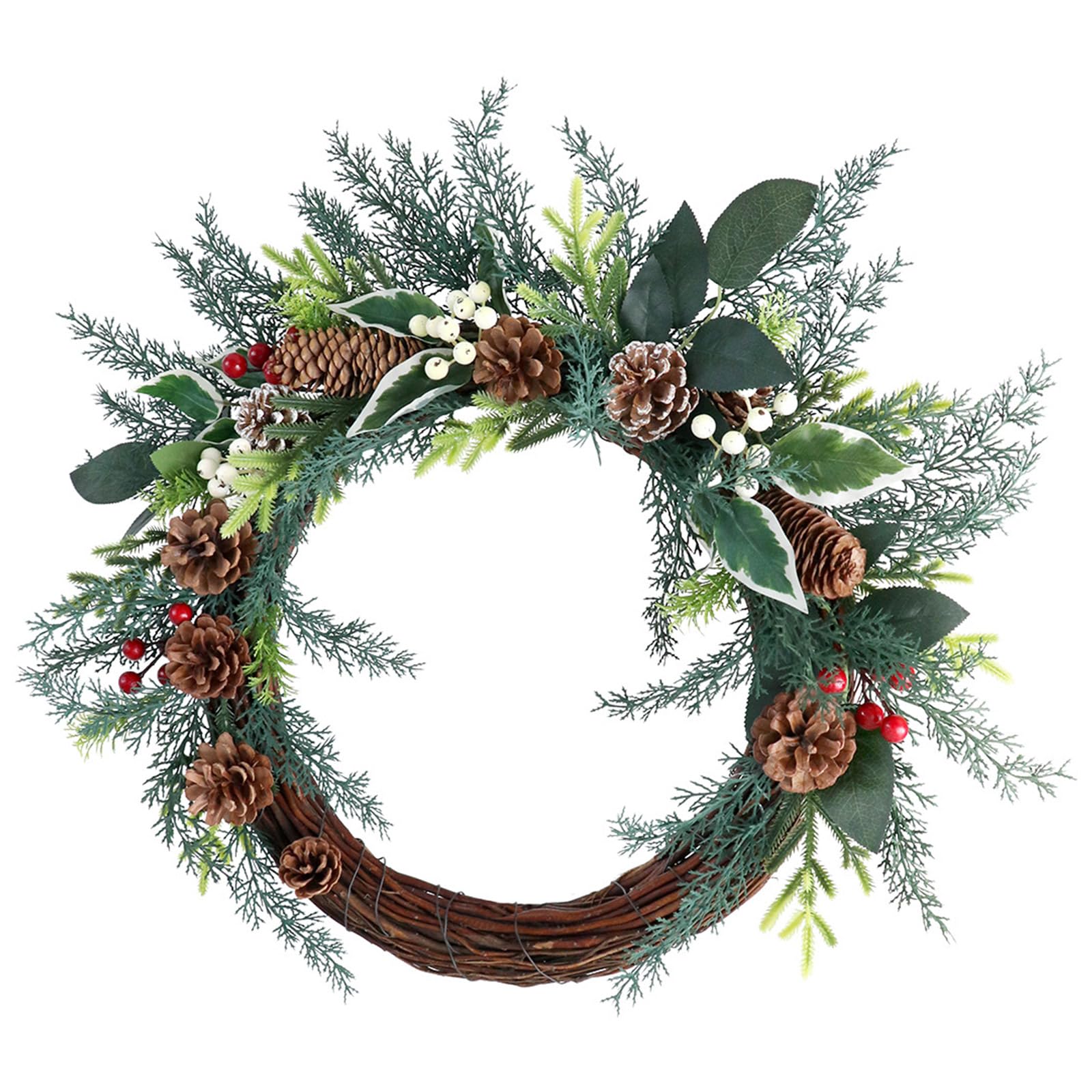 Tsophreniq Door Wreath Winter Holiday Wreath for Front Door Porch Backyard Christmas Festival Decorations Doorway Festival Decoration