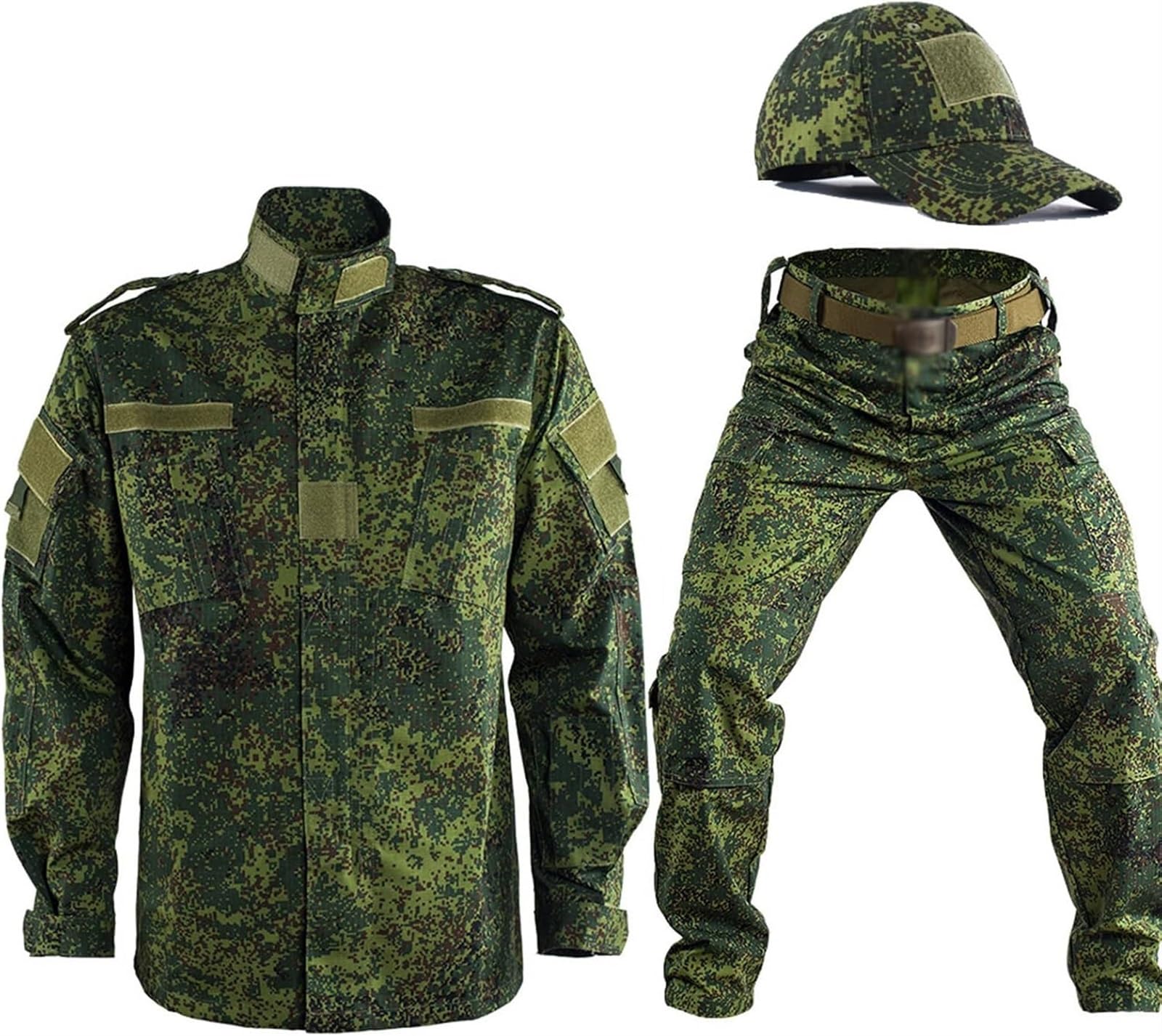 Taktische Tarn-Kampfanzüge For Herren, Jacke + Hose + Gürtel, Taktische Tarn-Arbeitskleidungsuniform For Herren Im Freien