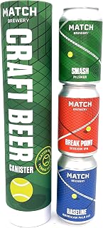 Match Brewery Tennis Craft Beer Canister Gift Pack 3 x 330ml cans