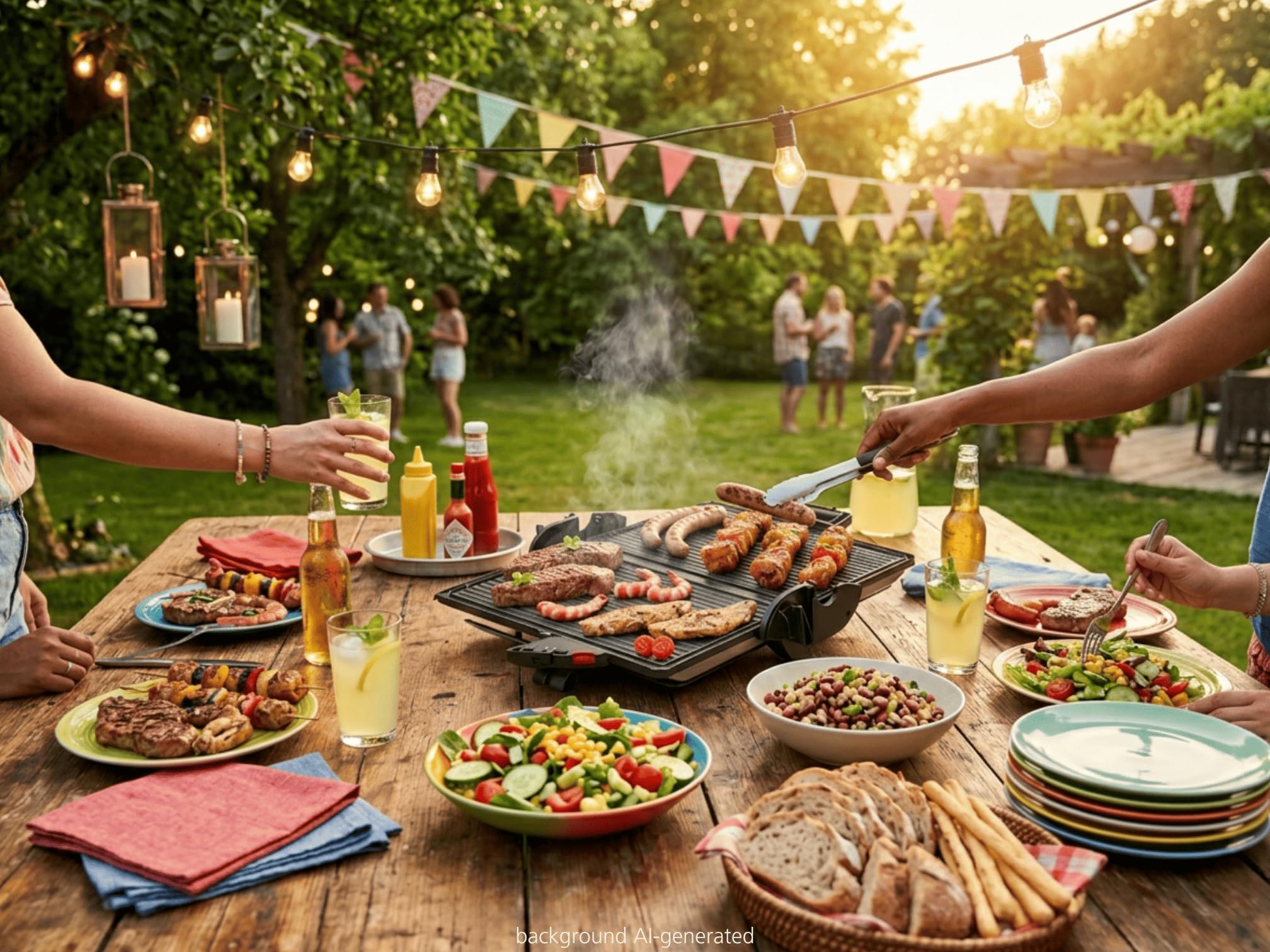 Steba PG 4.4 BBQ Kontaktgrill | Überbacken, Offen Grillen auf doppelter Fläche, Grillfläche: 2 x 37 x 23 cm
