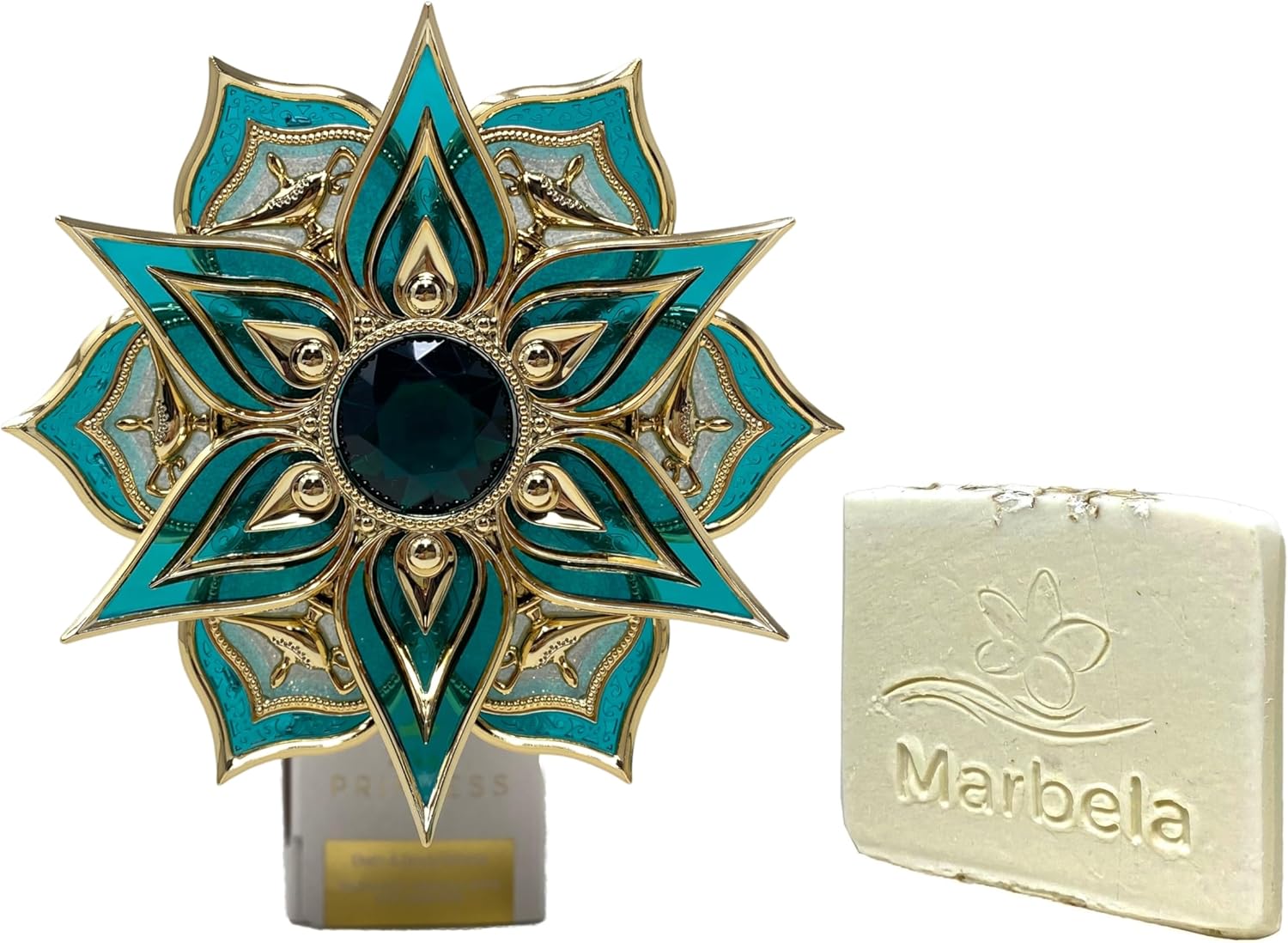 Bath & Body Works Limited Edition Princess Collection Jasmine Adjustable Wallflowers Scent Control Nightlight Fragrance Plug with a Natural Oats Sample Soap