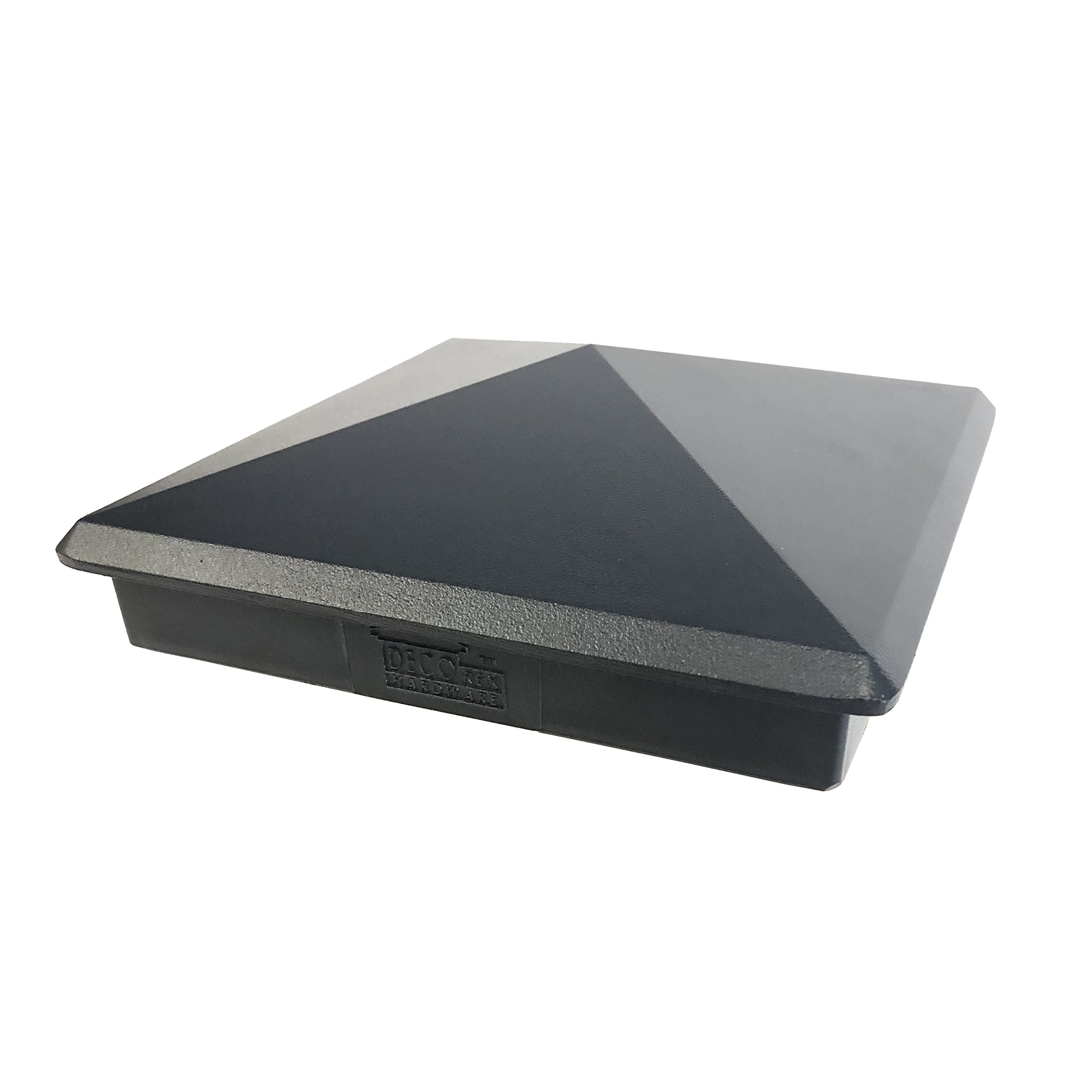 5.5x5.5 Aluminum Pyramid Post Cap for Standard 6x6 Posts (Actual 5.5"×5.5") — Heavy-Duty Cast, Rounded Safety Corners, Stainless Screws, Powder-Coated Black Deck & Fence Cap-image-28