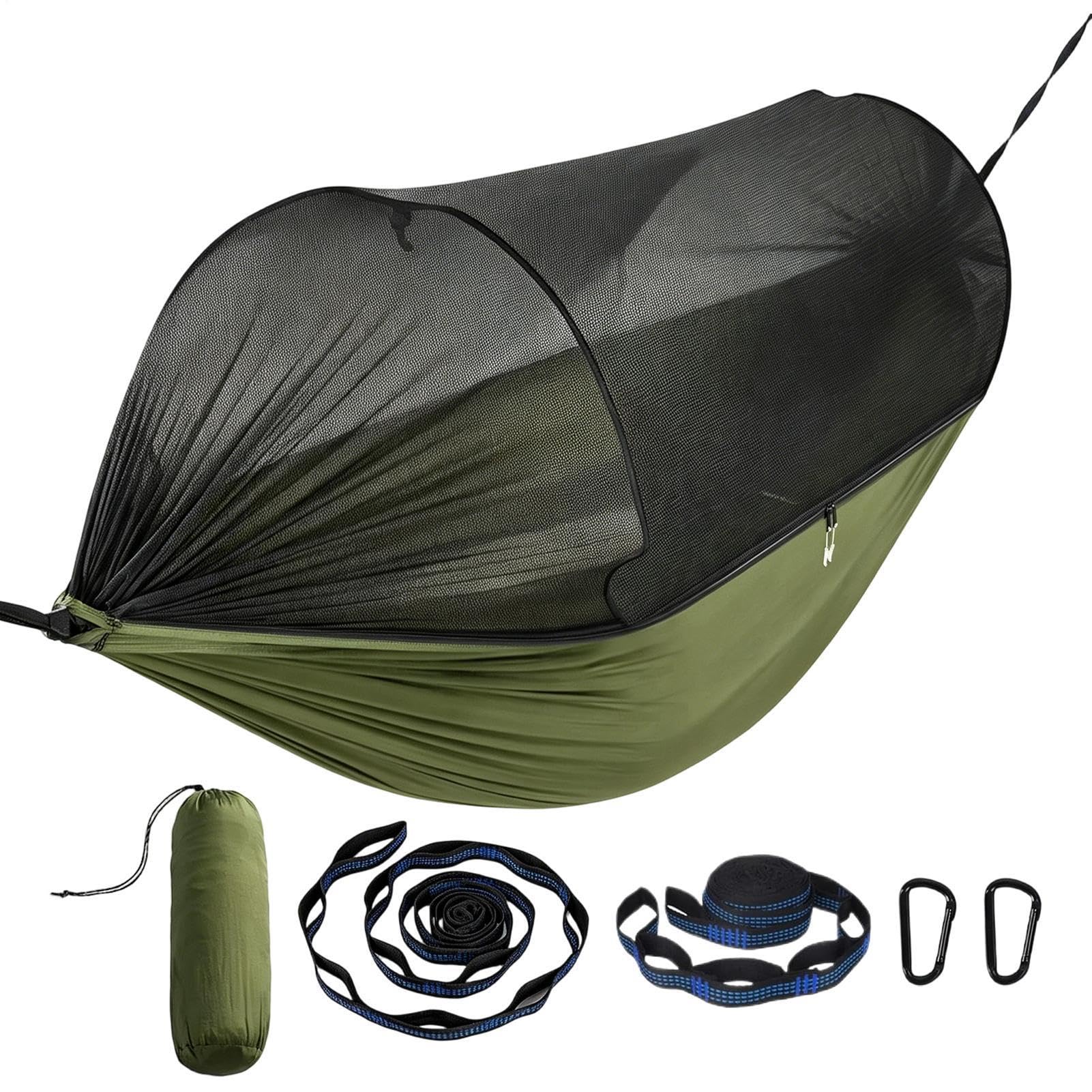 Tentes Hamac pour Camping Tarp de Nuit pour Deux Personnes avec Sangles