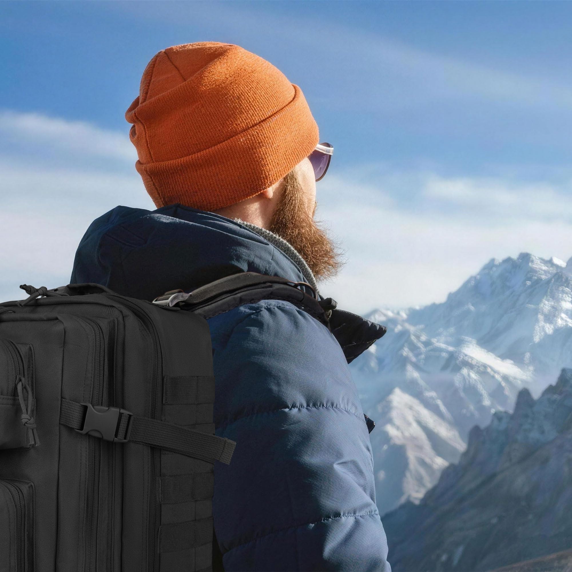 Zavothy 35/45L Zaino da Viaggio, Zaino Tattico Militare, Zaino Palestra Uomo Donna, Zaino Trekking per Viaggi Brevi Escursioni Equitazione Campeggio Addestramento Militare
