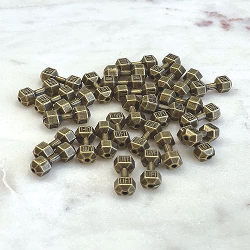 Miniatura 9 de fiona Dijes para mancuernas para fabricación de joyas, suministros de bricolaje, accesorios de acondicionamiento físico en miniatura, conector