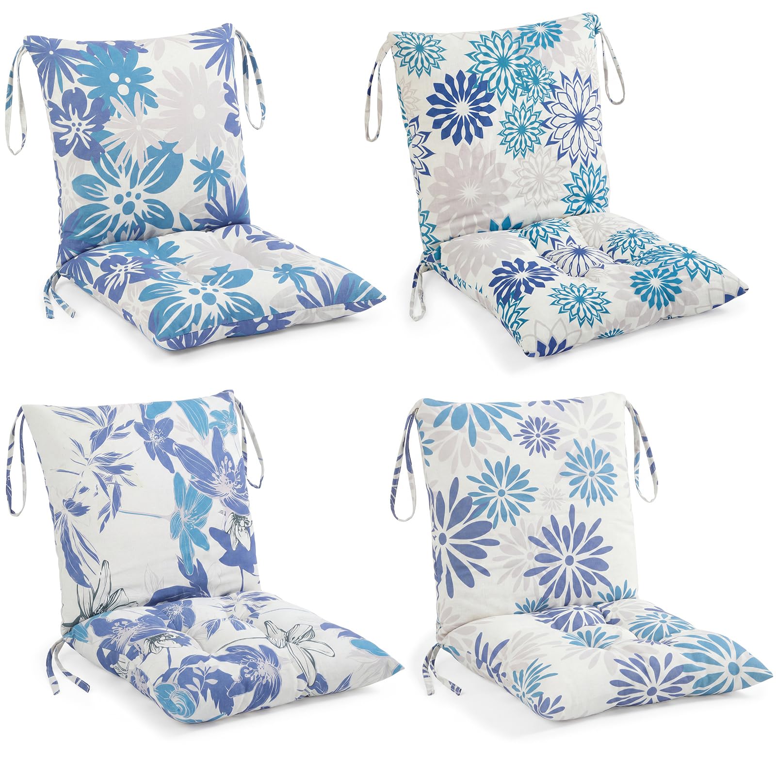 Colorful Flower Patio Chair Cushions - FREE SHIPPING -10 Colorful Flower Patio Chair Cushions - FREE SHIPPING -10