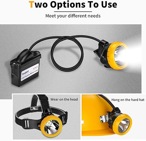 Miniatura 3 de Luz LED recargable para casco de minería  A prueba de explosiones impermeable subterránea lámpara de seguridad subterránea, faro brillante para