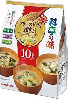 Marukome 冻干 颗粒 料亭的味道 混装 即席味噌汤 10餐×3个
