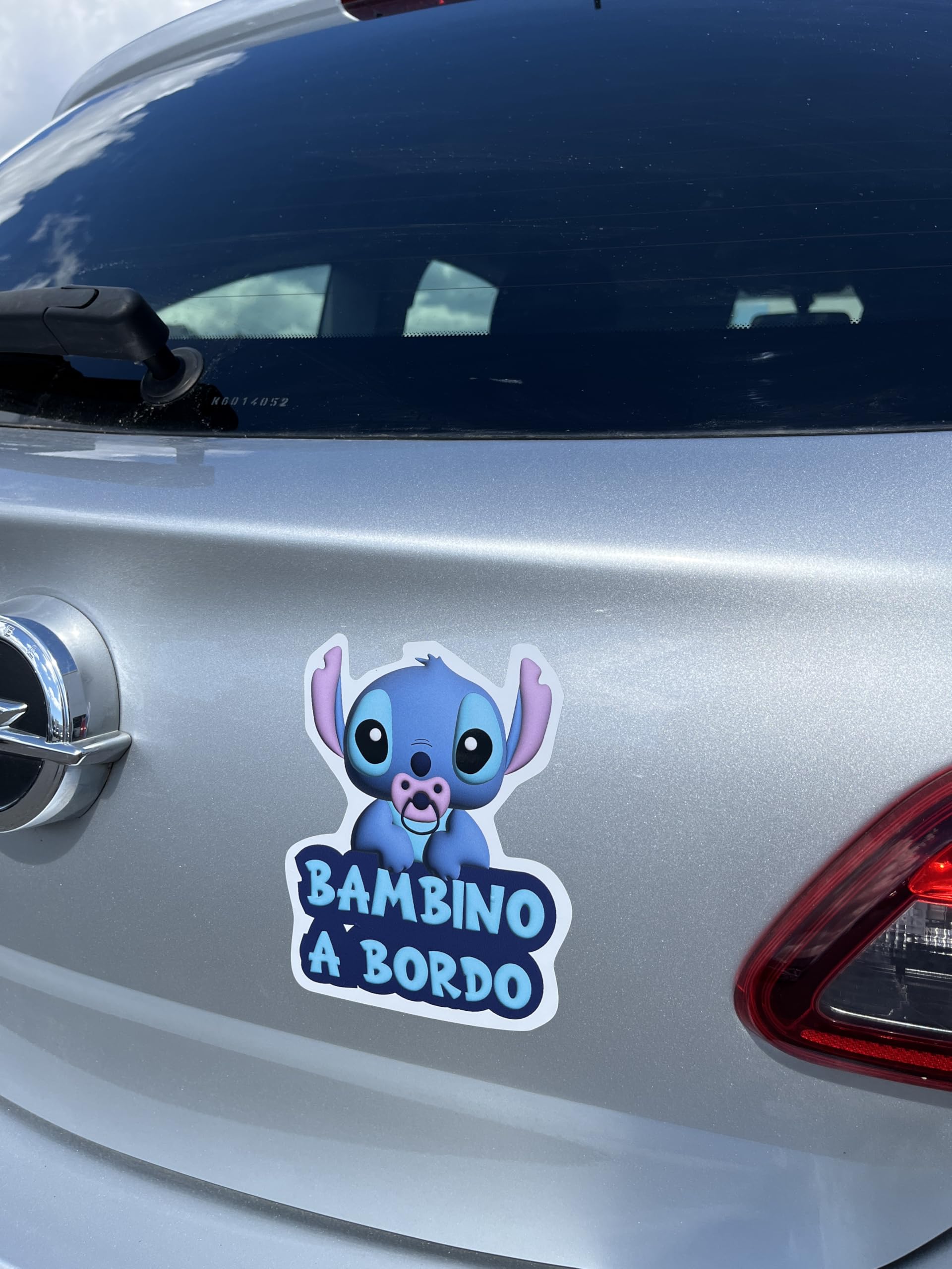 Adesivo Auto Vinile Bambino A Bordo Blu Adesivo Bambino A Bordo Auto - Simpatico Mostriciattolo Blu Per Auto, Camion E Camper Bimbo A Bordo Per Auto - 7