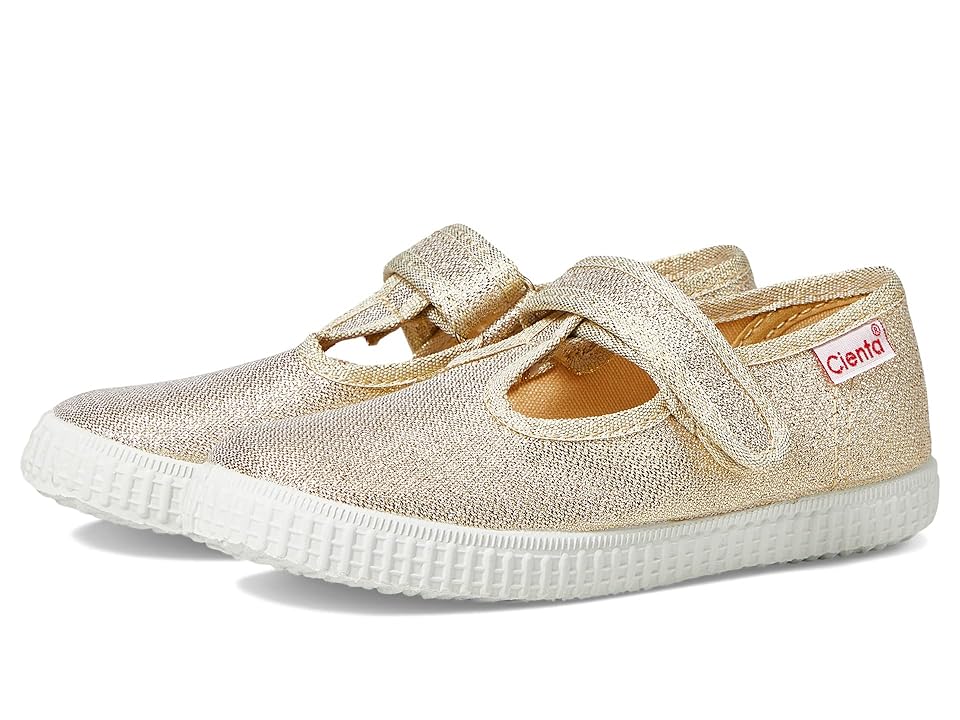 Cienta Kids Shoes 50083 (Toddler/Little Kid) (Gold Metallic) Girl's Shoes INTERNATIONAL SHIPPING