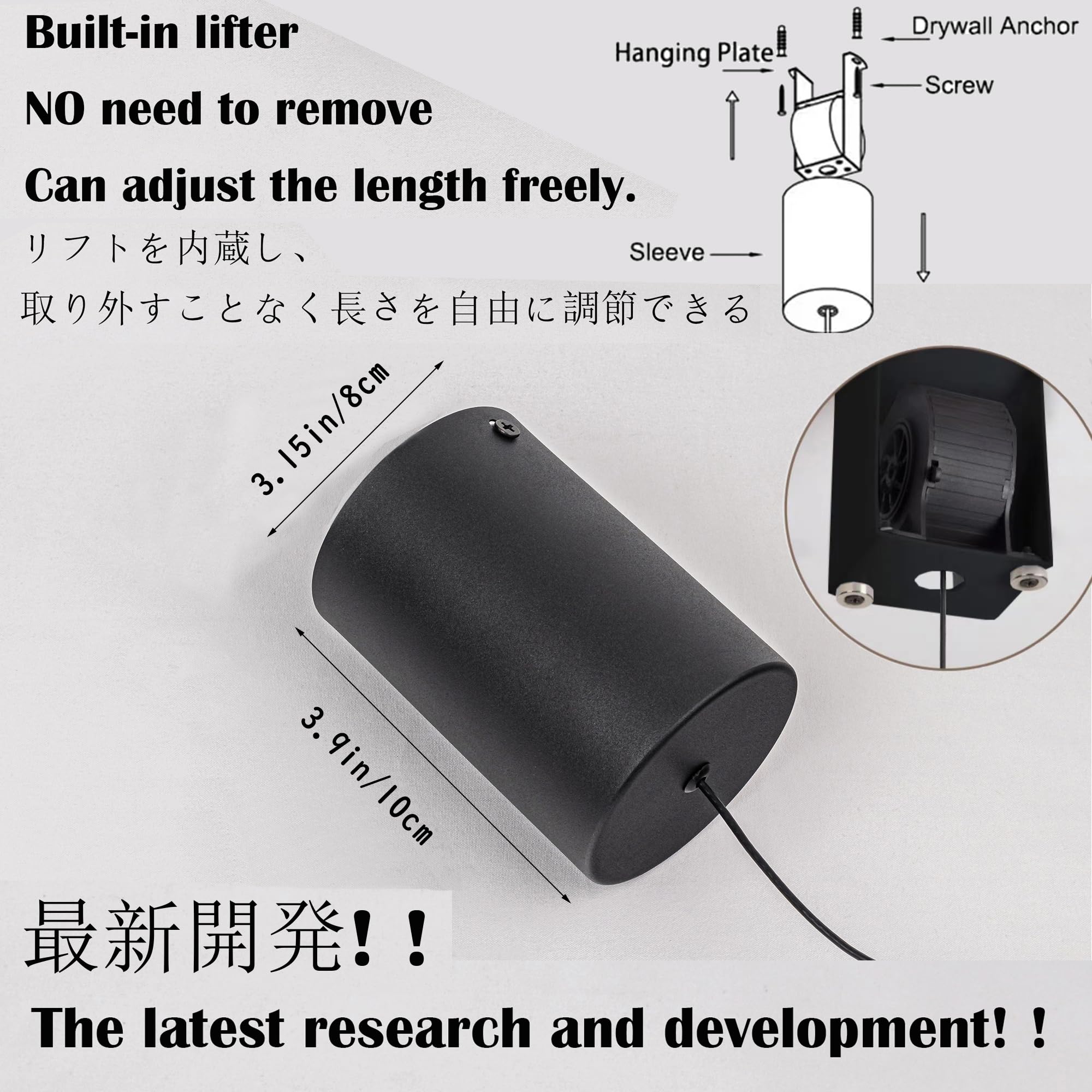 SKIVTGLAMP Touch Control 7W Semi Flush Mount Adjustable Height Island Light Drop Point Up-Down Light Gold Plating Stepless Dimming 3 Colors for Bedroom Kitchen Sink Dining Rooms Sloped Ceiling