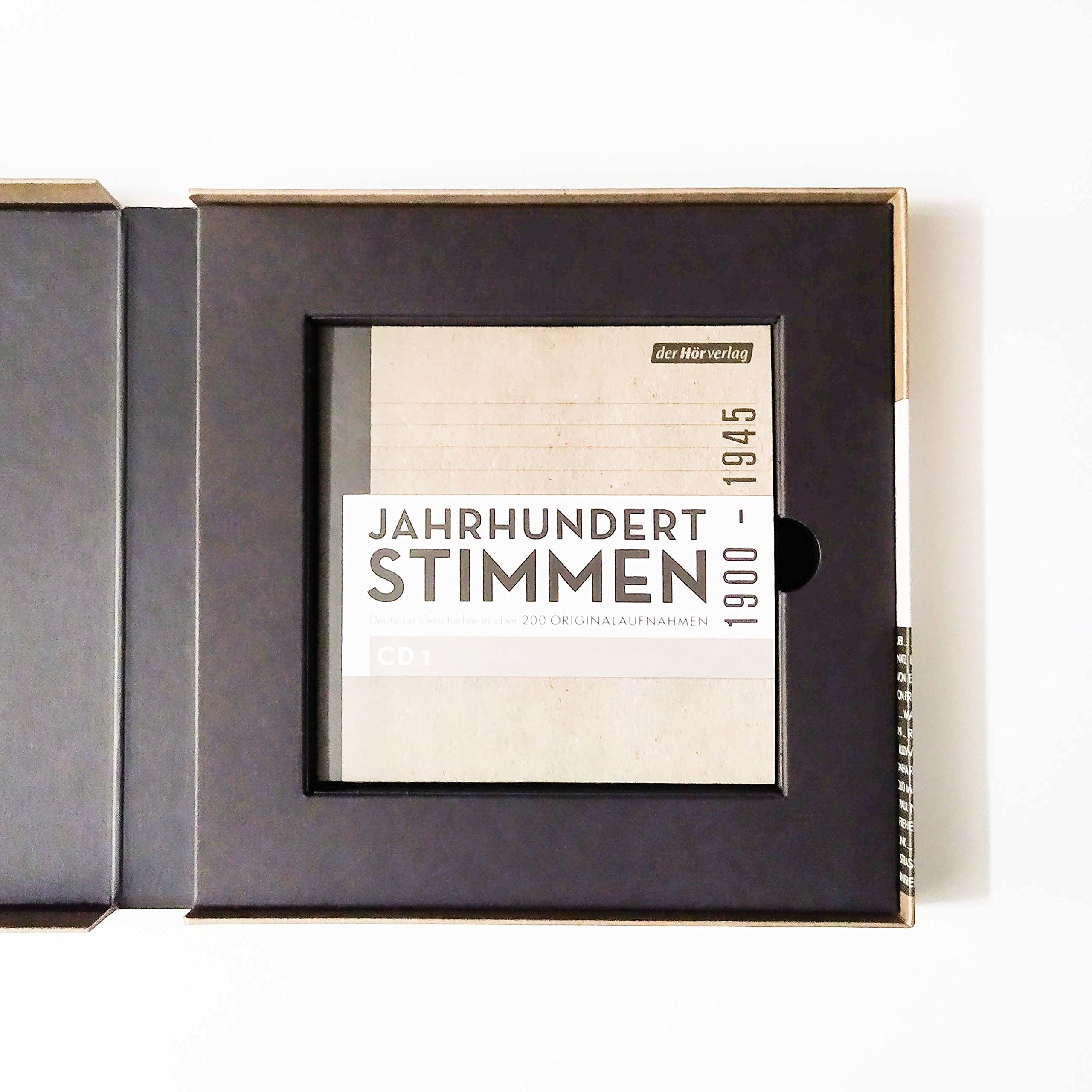 Jahrhundertstimmen 1900-1945 - Deutsche Geschichte in über 200 Originalaufnahmen: Jahrhundertstimmen 1 (Jahrhundertstimmen-Reihe, Band 1)