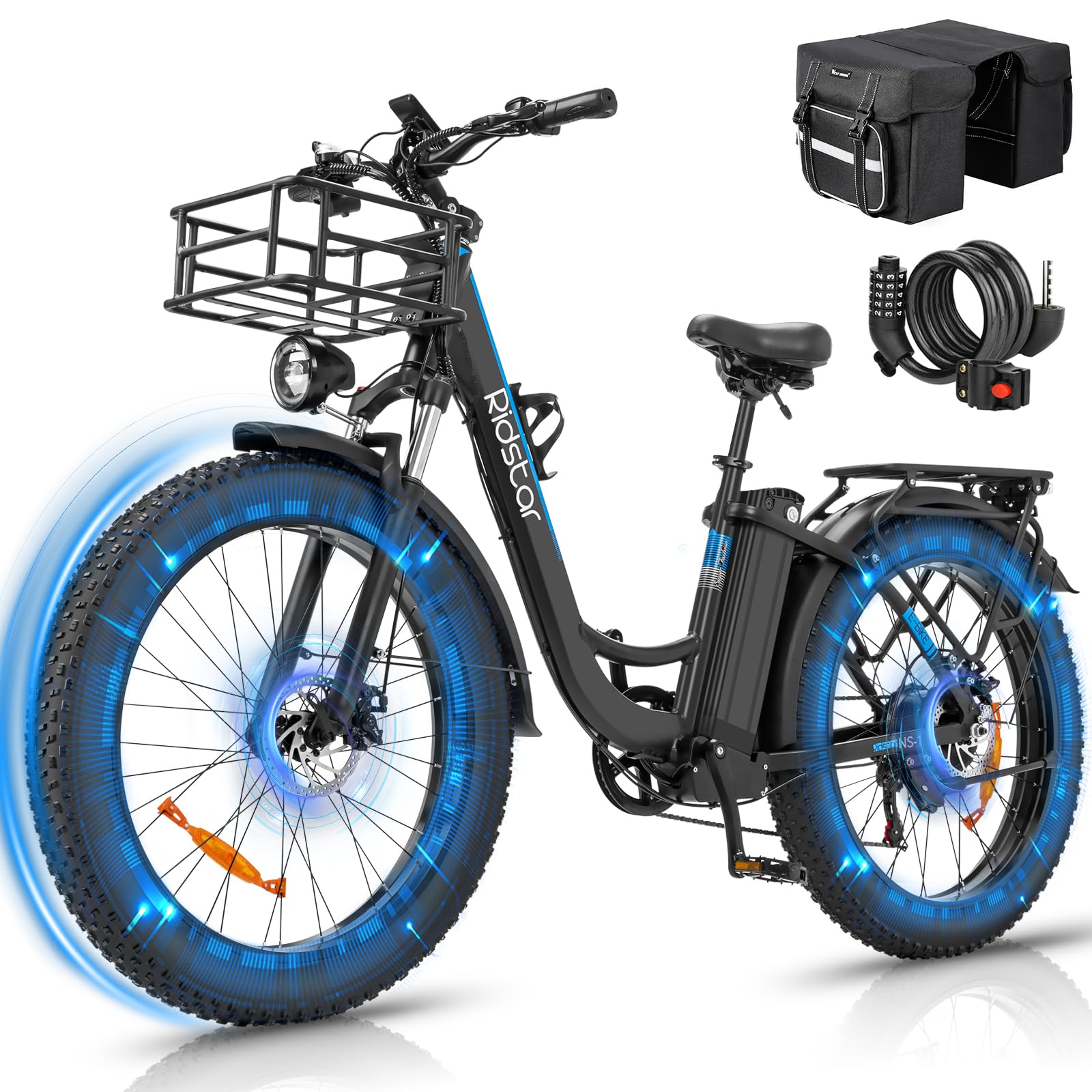 Ridstar Electric Bike Ridstar 2-Seater Electric Bike 1000W Motor