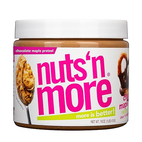 Miniatura 8 de Nuts N More - Mantequilla de maní con masa de galletas y chispas de chocolate completamente natural alta en proteínas baja en carbohidratos y azúcar