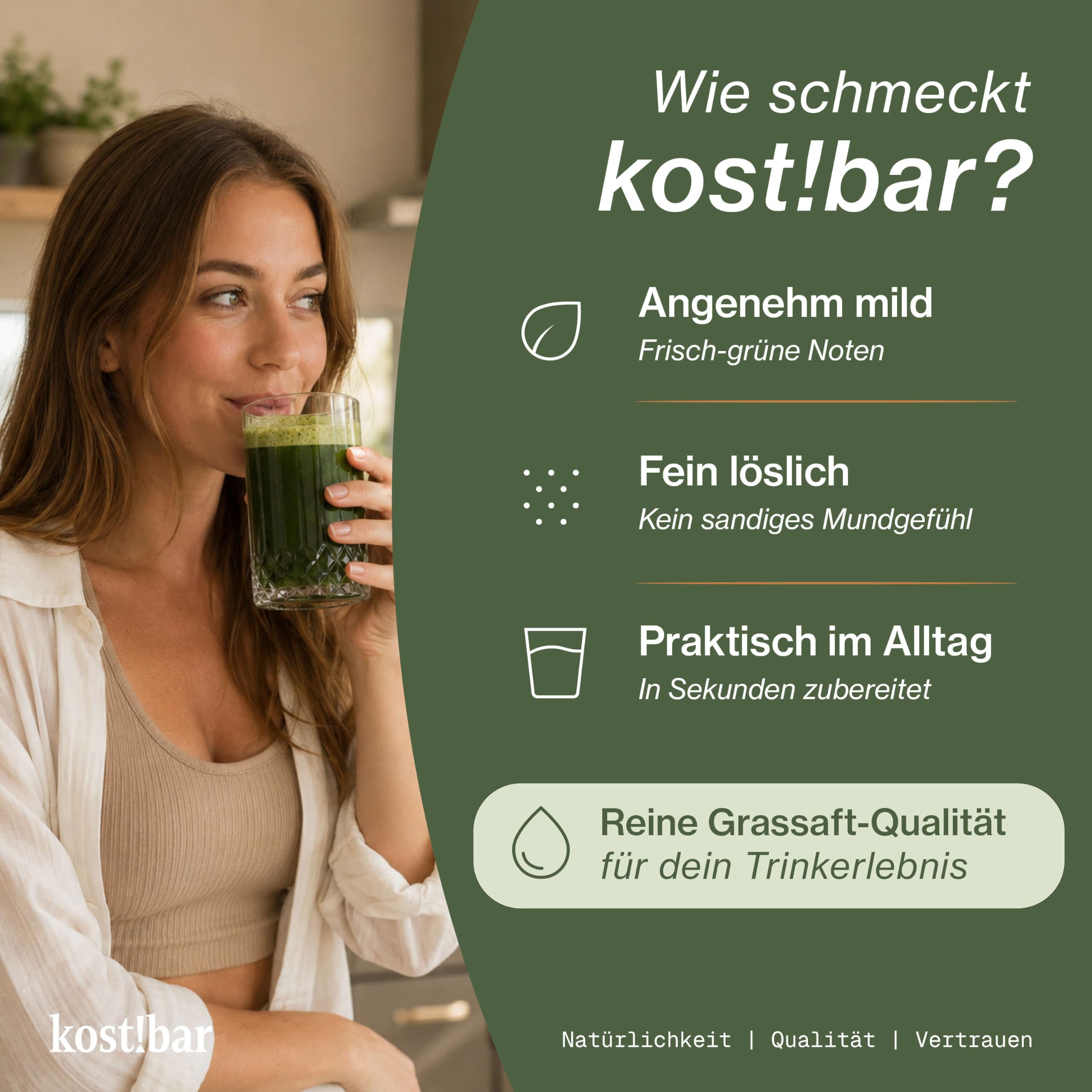 BIO Greens Pulver - Stoffwechsel Helfer - Diät Unterstützung - Hochdosierte Grassaftpulver aus Gerstengras, Weizengras, uvm. - 60 Superfood Smoothies