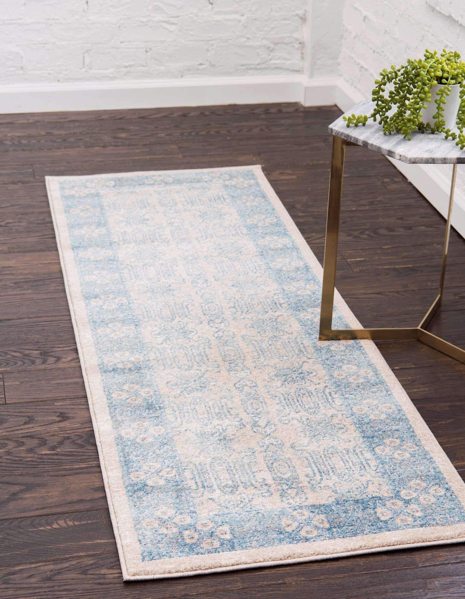 Unique Loom Salzburg Collection Area Rug - Aigen (2' x 6' 1" Runner, Beige/ Ivory)
