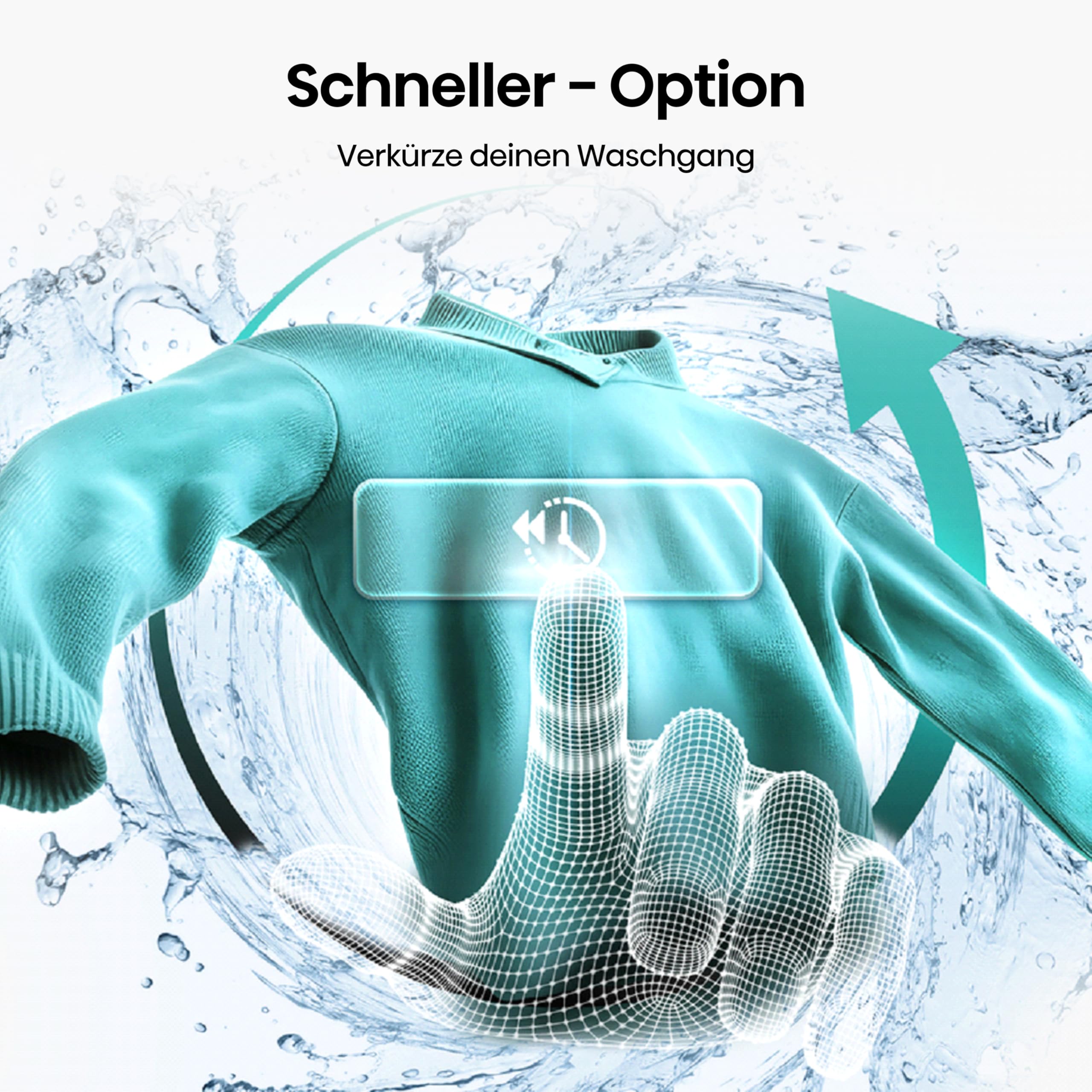 Hisense WD1I8042BWP2 Waschtrockner, 8 Kg, 1400 U/Min, 15 Programme, Automix-Waschmittelschubfach, Pure Jet, Wash&Dry 59', Eco Refresh, Schnellwaschgang, Dampffunktion, Anti-Allergie, EEK A-D, Weiß