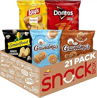Frito-Lay Chips & Cookies, Smartfood, and Grandma's Variety Pack (Pack of 21)