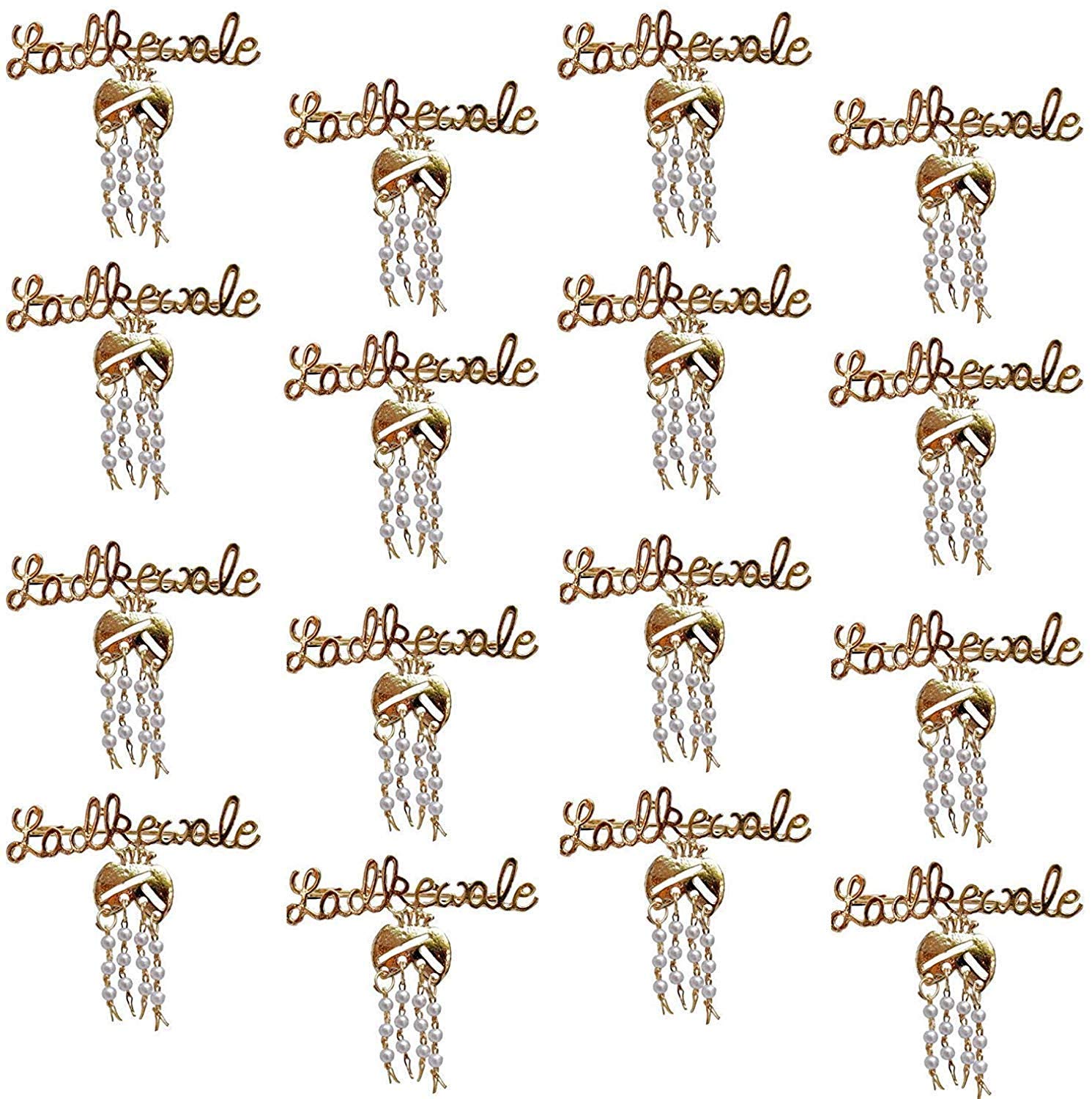 Sanvatsar Ladkewale/Ladkiwale/Betewale/Betiwale Gold Plated Brouch/Brooch/Brooches Pin Pack for Men & Women (60 Broches) (B0832CH8C5) Amazon Price History, Amazon Price Tracker