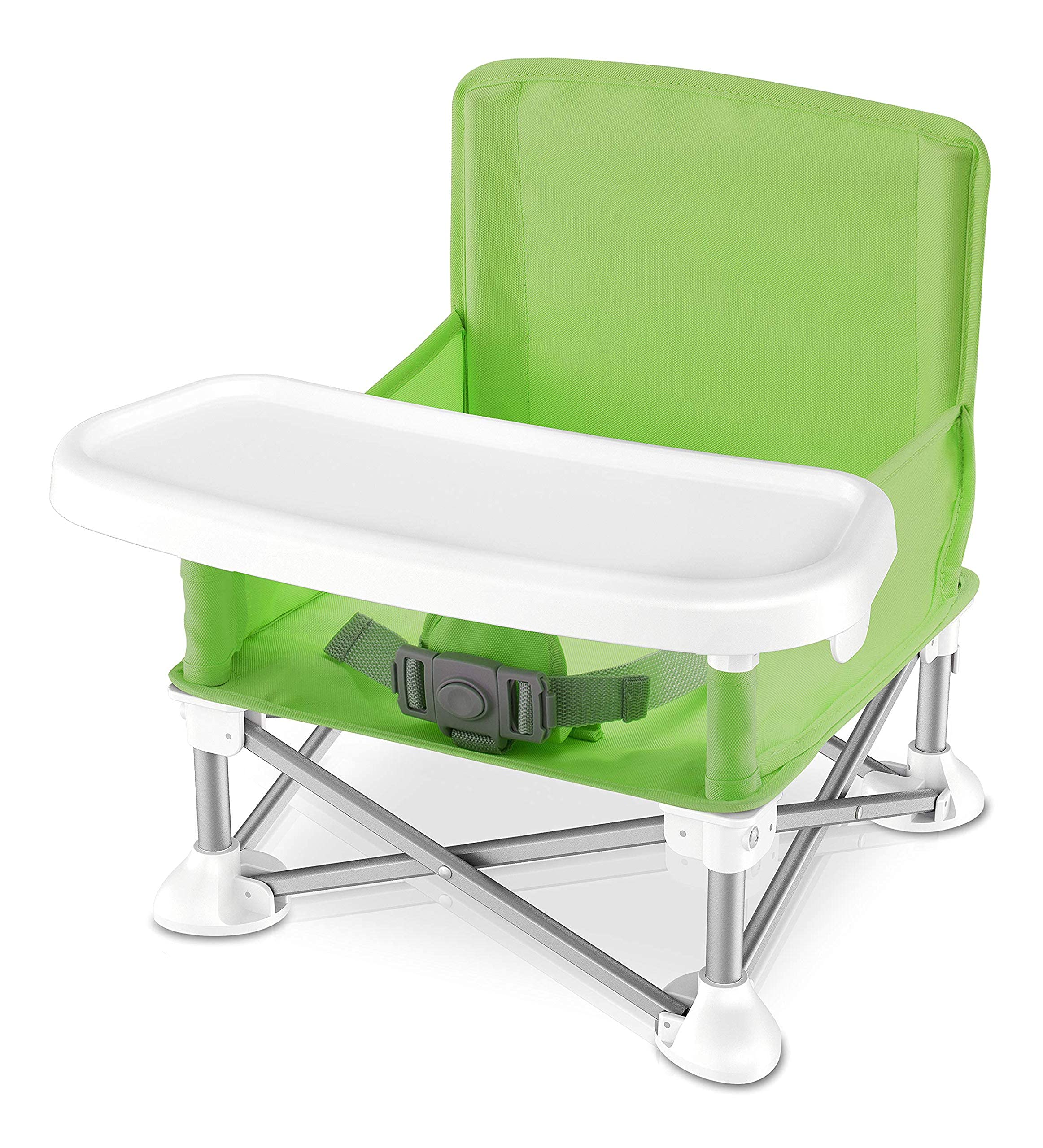 Babies' Seat Boosting Aluminum Frame High Chair (Green)