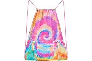 Fiodrimy Mesh Drawstring Backpack Bag: The Beach Bag for Teens