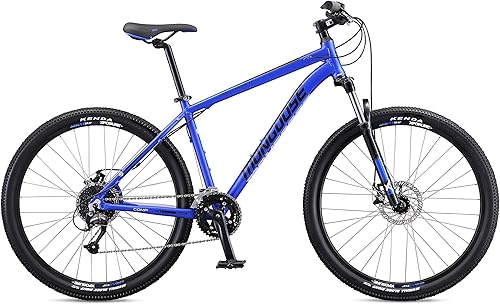 Miniatura 7 de Mongoose Switchback Comp Expert Sport Trail Bicicleta de montaña para adultos, hombres y mujeres, opciones de 161821 velocidades, ruedas de 27.5