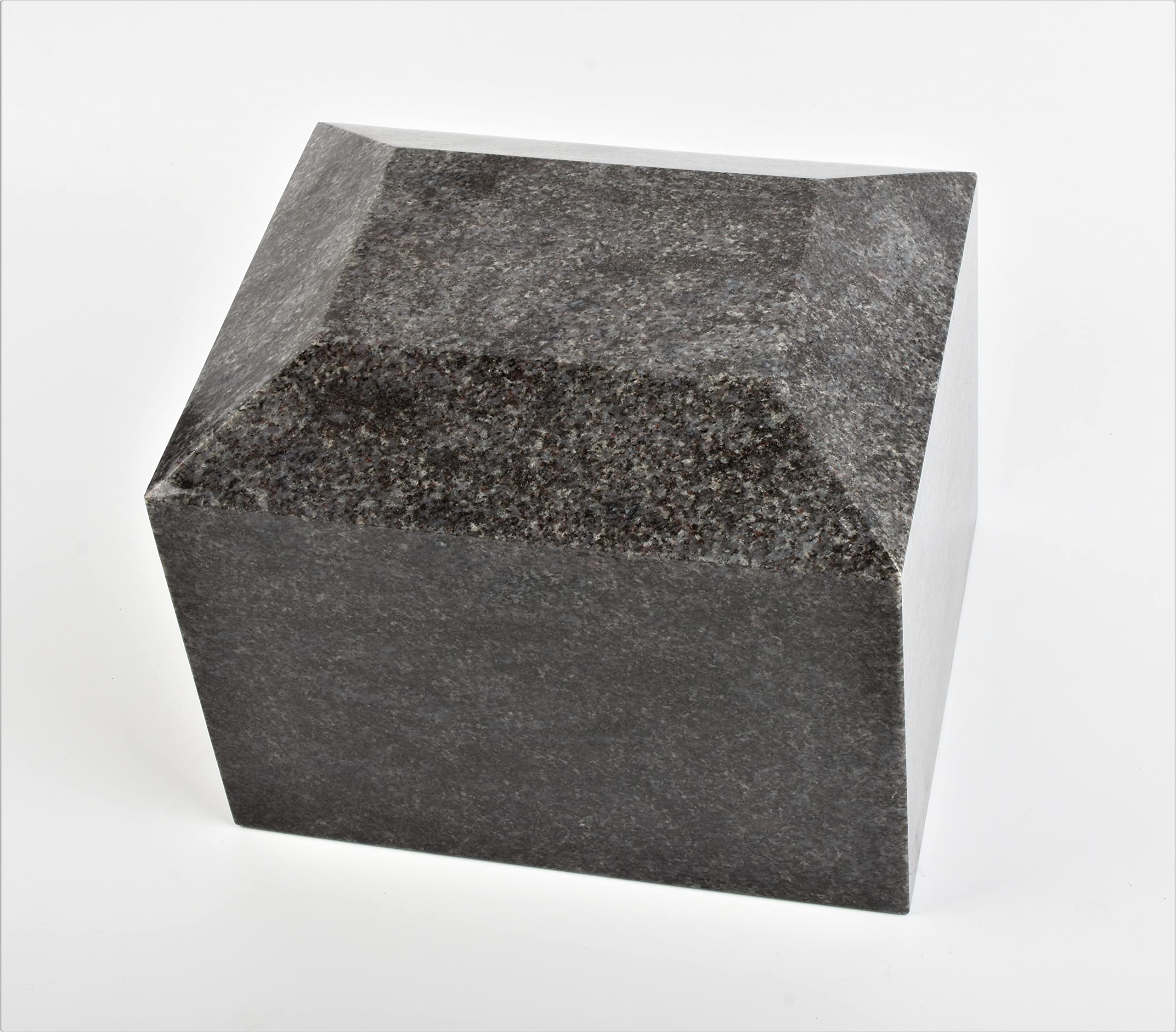 Granite Stone Urn, Adult Cremation Urn for Ashes - Free Ash Bag - Outdoor/Indoor/Garden (Vizag Blue) 105VBM