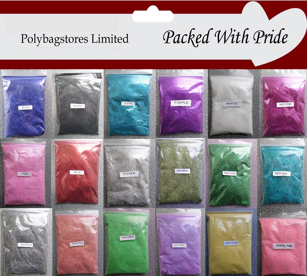 polybagstores 100 GRAMS OF PASTEL PURPLE GLITTER - THIS GLITTER IS PRODUCED AND PACKAGED ESPECIALLY LIMITED® (Pastel Purple)