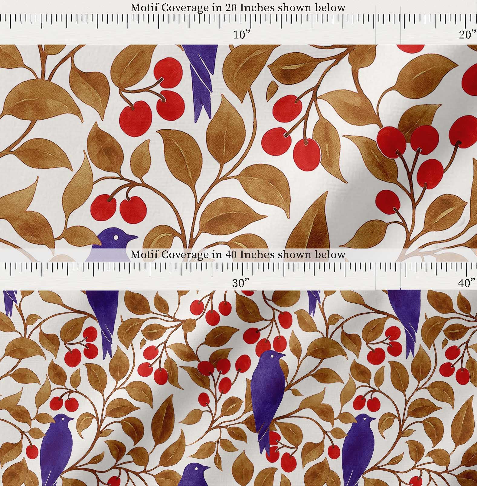 Soimoi Tela de batista de algodón - Estampado de pájaros - Marrón - 142 cm de ancho, suave y ligera, 5 metros de largo, para kurtas, vestidos, ropa de bebé, forros, acolchados y bases de bordado.