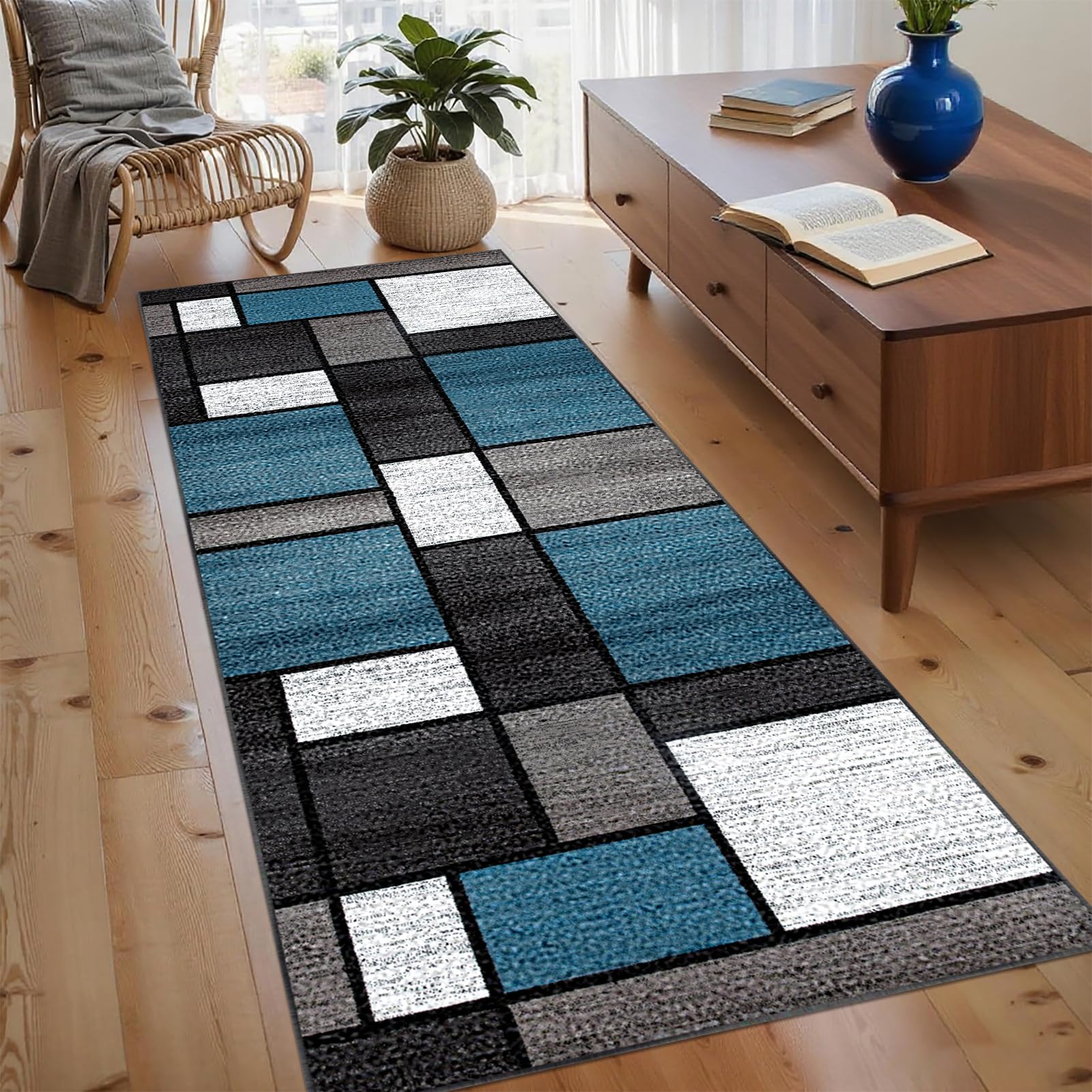 Laegnfho Runner Rug for Hallway Non Slip Long Hallway Hall Runner - Image 2