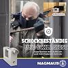 Magmaus® RTL70 Schwerlast Wetterfestes Vorhängeschloss mit 3 Schlüssel - 10 mm Schnittfester Bügel Anti-Bohr Zylinder Edelstahl & Rostfrei Sicherheitsschloss für Schuppen Tor Container Garage