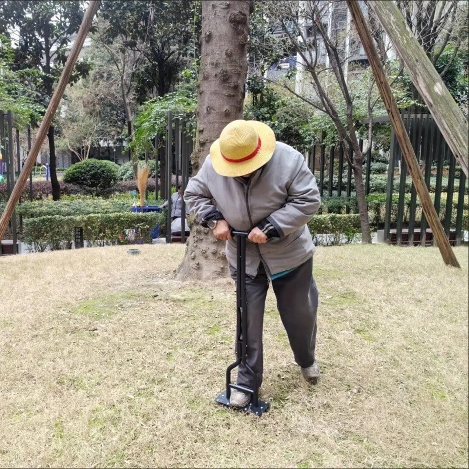 Herramienta de perforación manual de alta resistencia para aflojar el suelo, para exteriores, patio, repuesto para mantenimiento de jardines