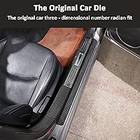 Vista 3 de Protector de umbral de puerta interior y exterior de fibra de carbono seco para Mazda MX-5 NC RF Miata 2009 2010 2011 2012 2013 2014 Juego