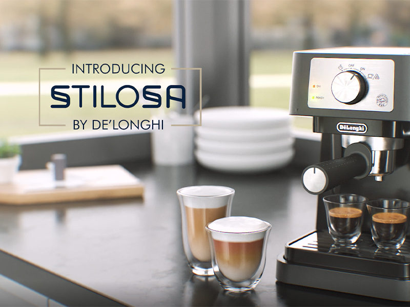 De'Longhi Stilosa Espresso Machine with Manual Milk Frother