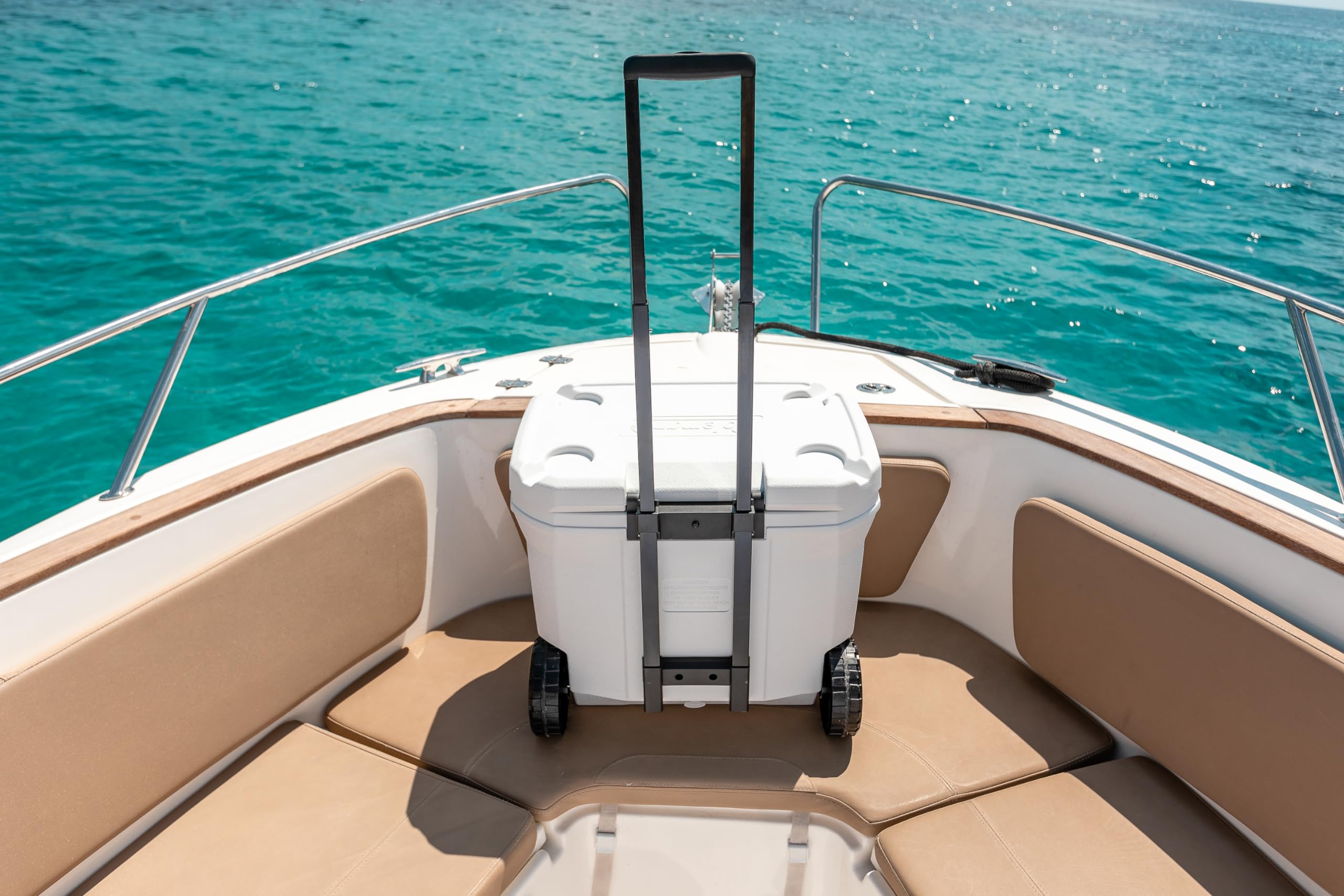 Coleman Borsa Frigo con Ruote Marine Xtreme 50QT | 47L Borsa Frigo ad Alte Prestazioni | Isolamento Completo in Schiuma PU | Mantiene il Freddo per 4 Giorni | Termica Portatile con Protezione UV