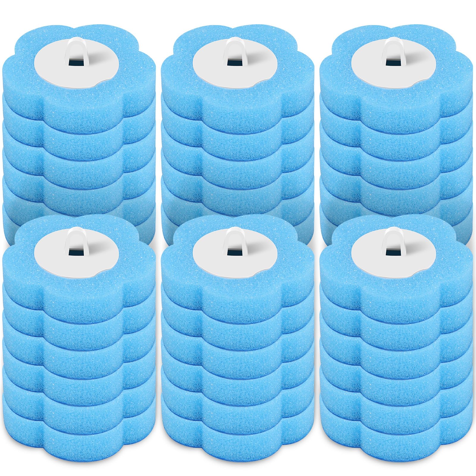 Rhaiqbvc 36 Ocean Scented Blue Heads 36Pcs Toilet Wand Refill Pads,Toilet Brush Replacement Head,Toilet Brush Refills Pads, Toilet Wand Replacement Heads, Toilet Fresh Brush Refills For Home Bathroom (36 Ocean Scented Blue Heads)