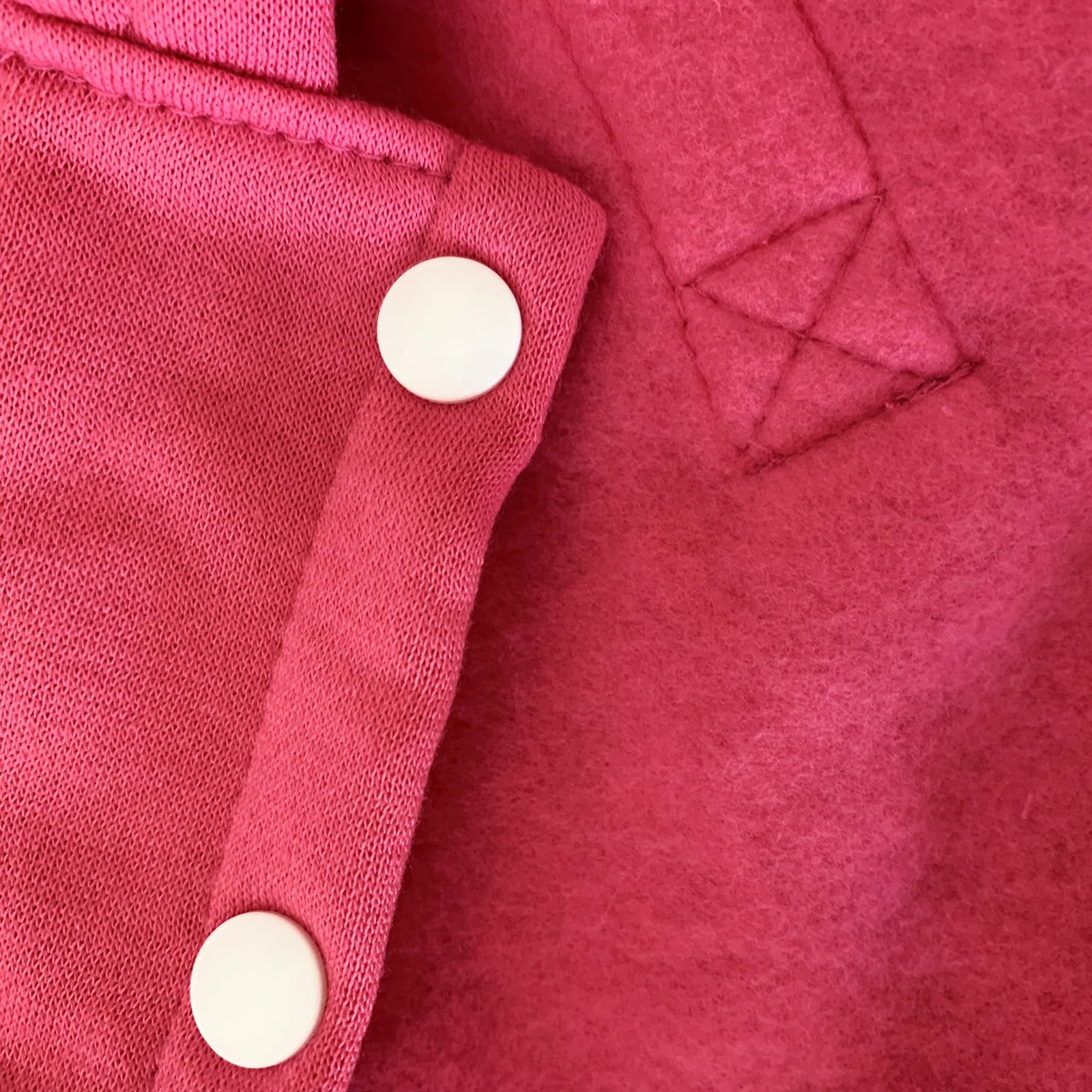 Izefia Dog Hoodie Security Clothes Tracksuit 4 Legs Jumpsuit Fleece Sweater Winter Sweat Shirt Warm Cotton Hoodies for Small Dog Medium Large Cat Magenta M - Image 4