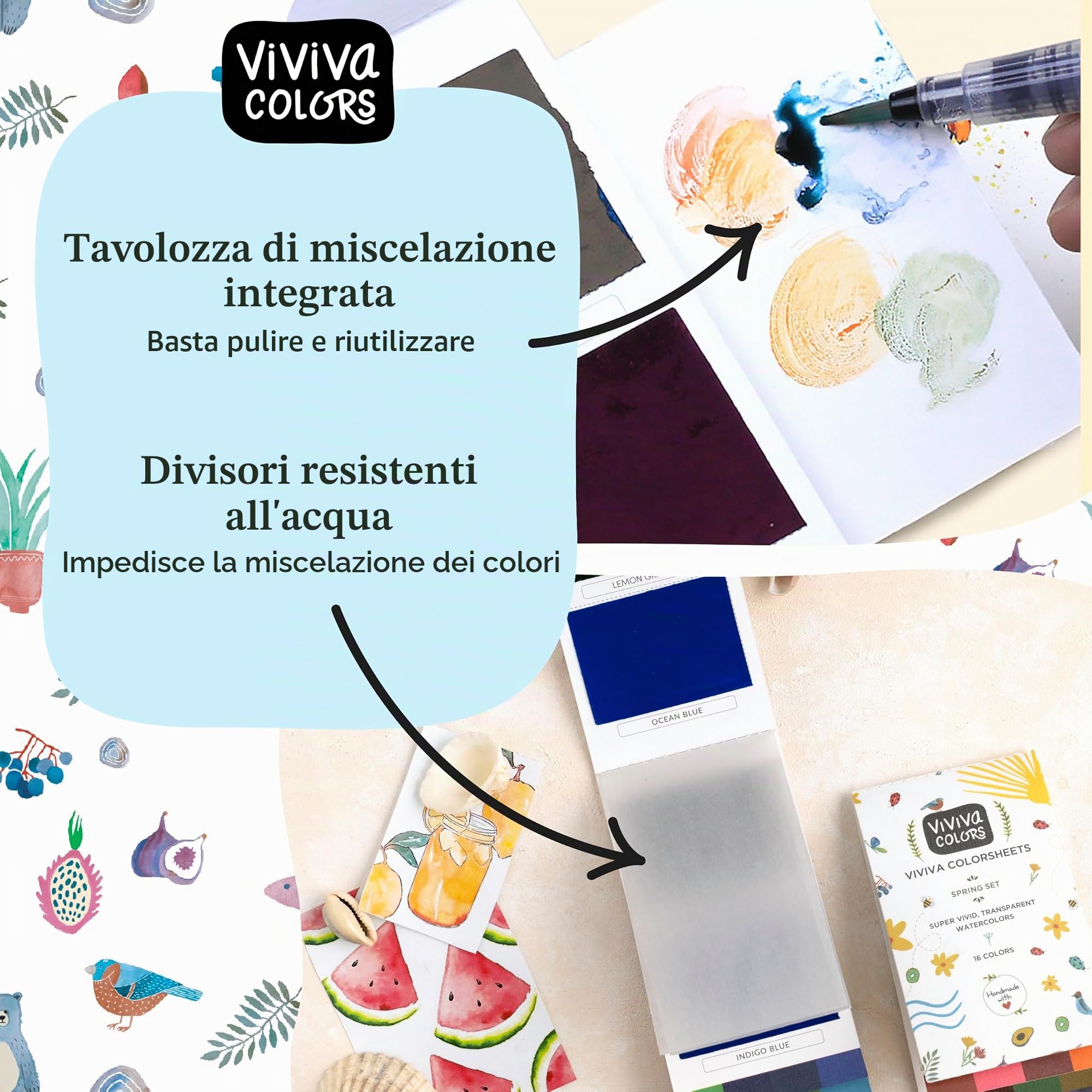 Viviva - Fogli di Colore - Set Di Primavera