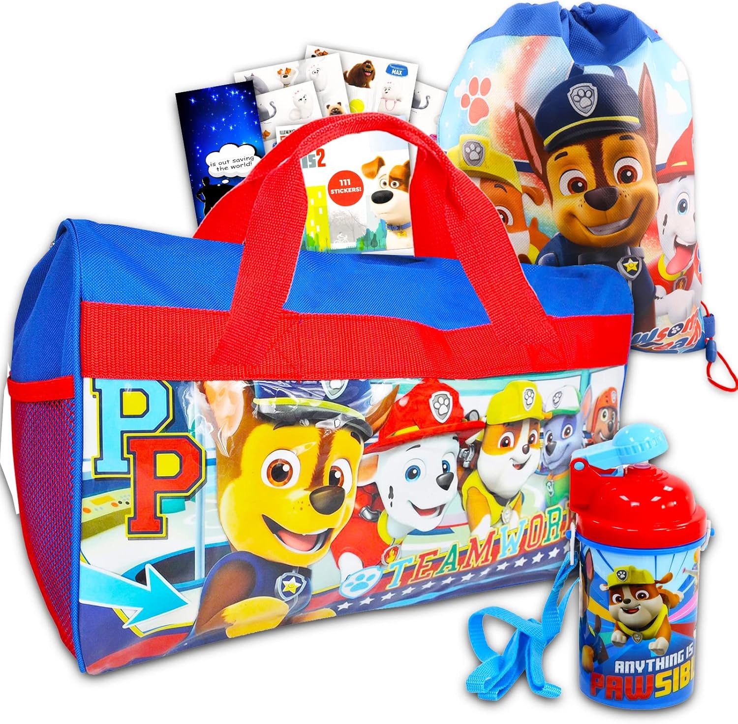 Paw Patrol Travel Bags for Boys 5 Pc Paw Patrol Travel Bundle with