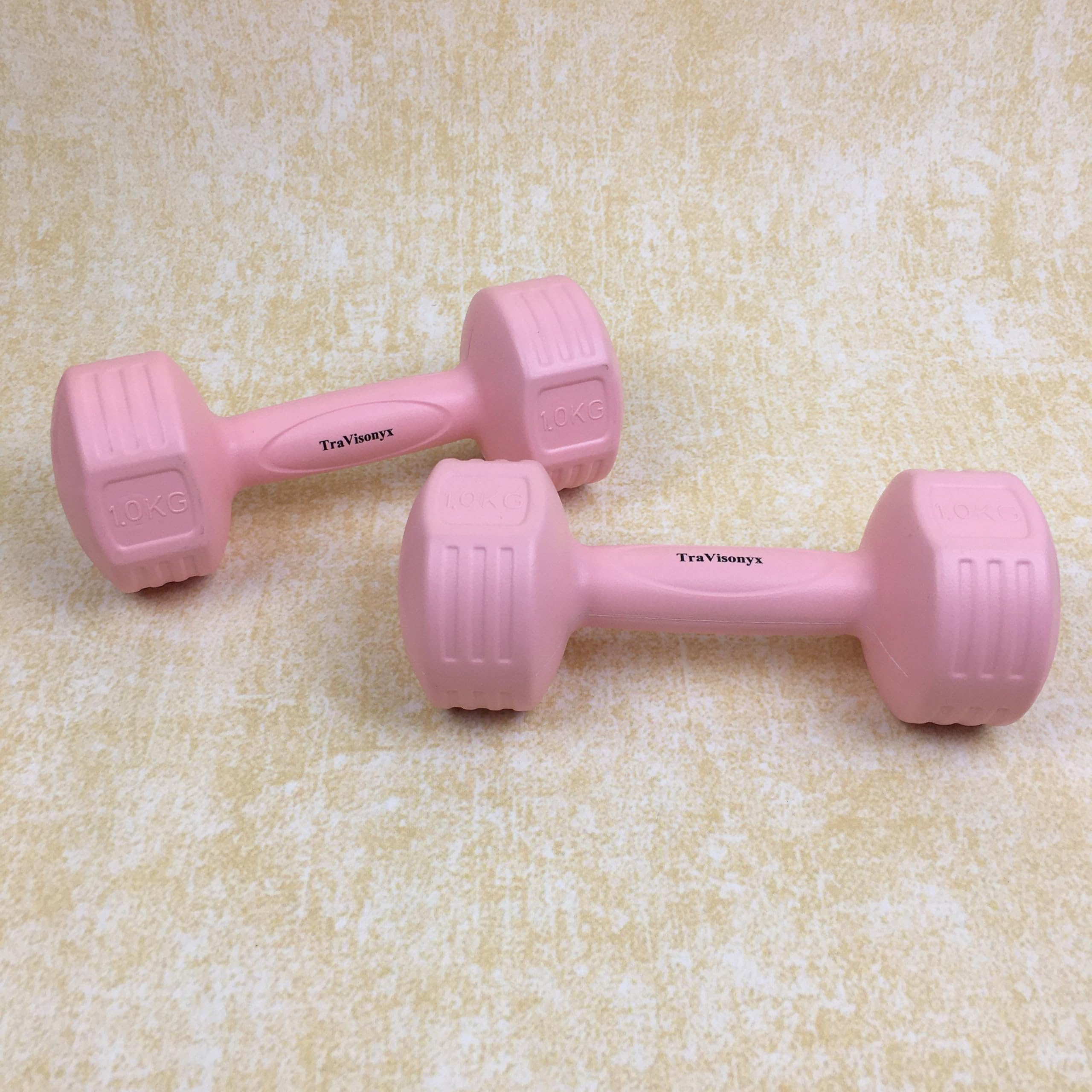 TraVisonyx Dumbbells Hand Weight Sets of 2 - Anti-roll, Anti-Slip, Hexagon Shape