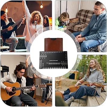 Guitar Action Gauge | Accurate Measuring Tool | with Metric & Imperial Scales Guitar Gauge Tool,for Neck Nut Music Repair Tremolo Fret Crowning