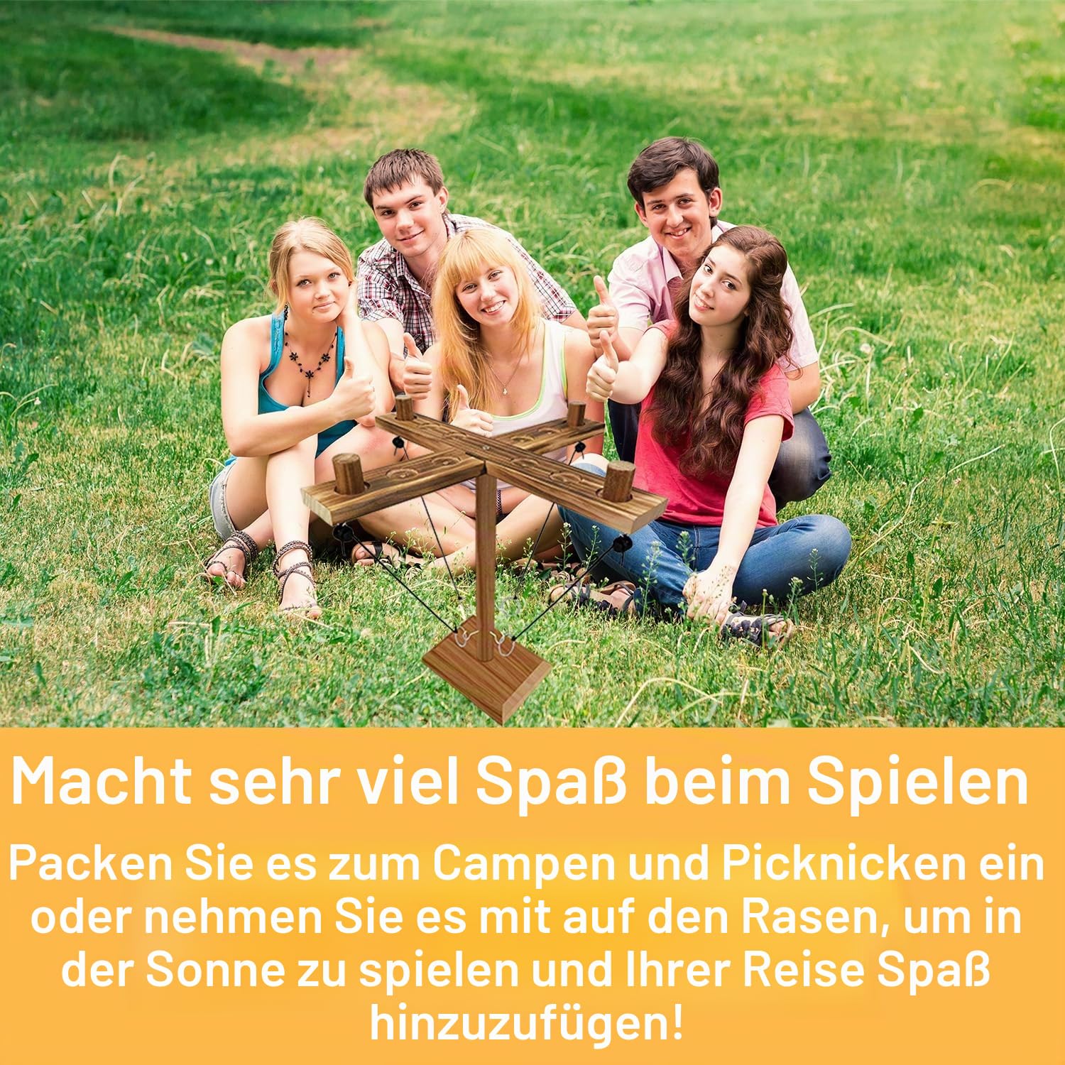 Ringwurfspiel, Hakenspiel, Terrassen-Spiele, handgefertigte interaktive Holzspiele für Erwachsene, Bars, Zuhause und Partyspaß