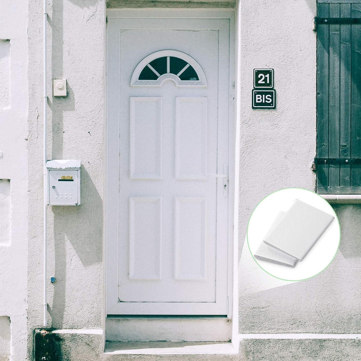 6 Pieces Self-Adhesive Door Corner Seals, Weather Stripping Draft Stopper, Door Frame Seal Corner Foam for Weather Protection, for Lsolation of Noise (White)