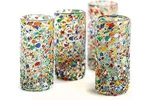 Exquisite Hand-Blown Tequila Shot Glasses for Joyous Celebrations