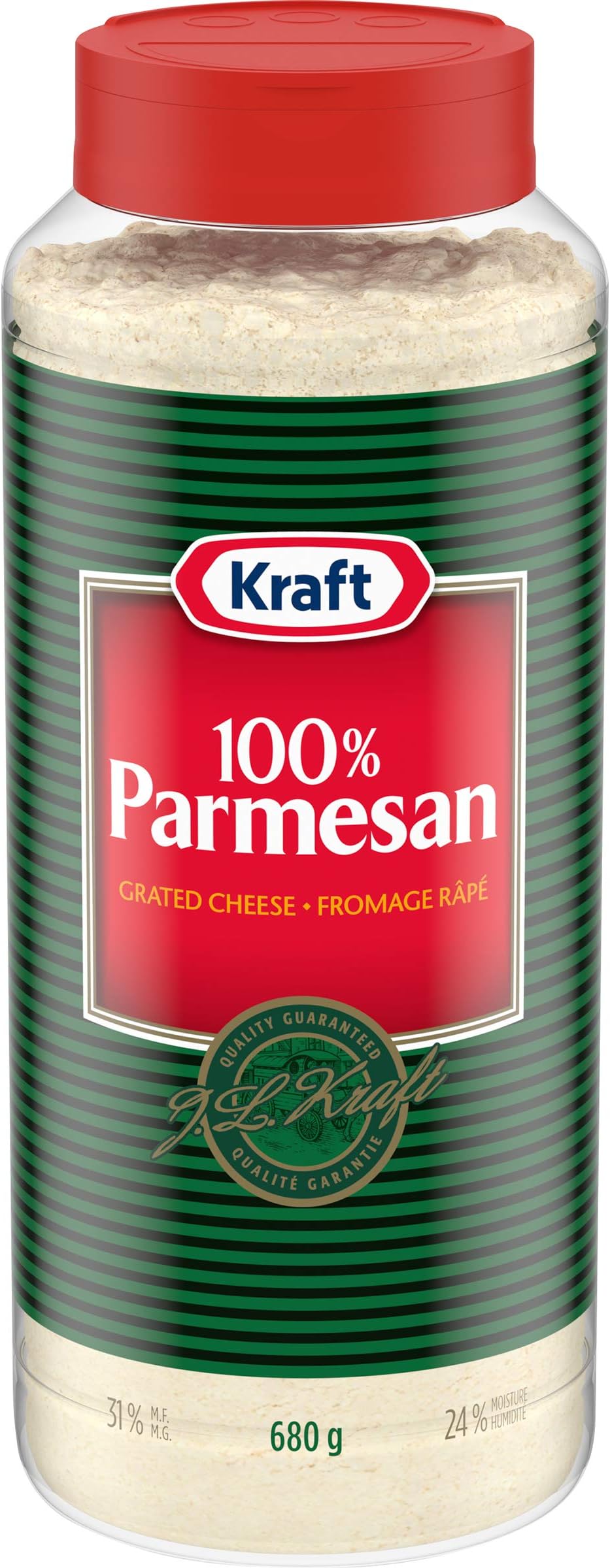 Kraft 100 % Parmesan Grated Cheese, 680g {Imported From Canada}