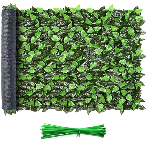 Eden's Decor Artificial Ivy Privacy Fence Screen 120"X40" Faux Ivy